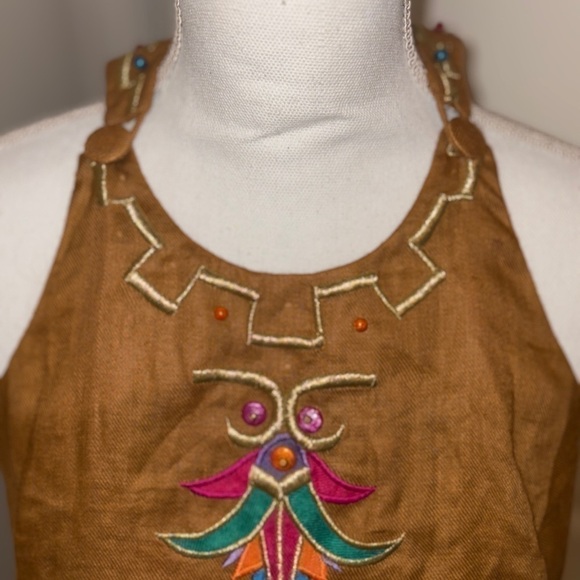 NEW W/ TAGS VINTAGE Deborah Laws Embroidered Beaded Dress size 8 - STUNNING! - Picture 4 of 10